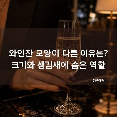 와인잔 모양이 다른 이유는? - 크기와 생김새에 숨은 역할
