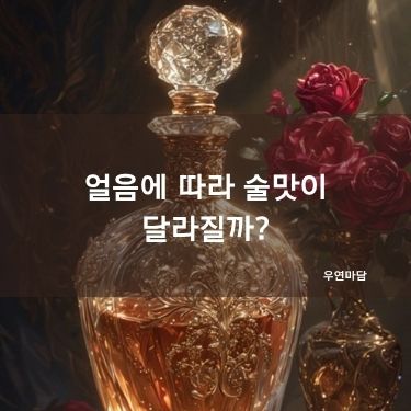 얼음에 따라 술맛이 달라질까?